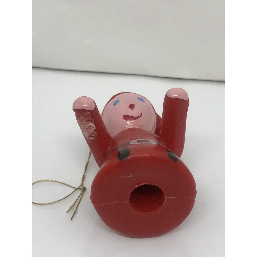 Vintage Hard Plastic JSNY Hong Kong Christmas Ornament‎ Elf 2